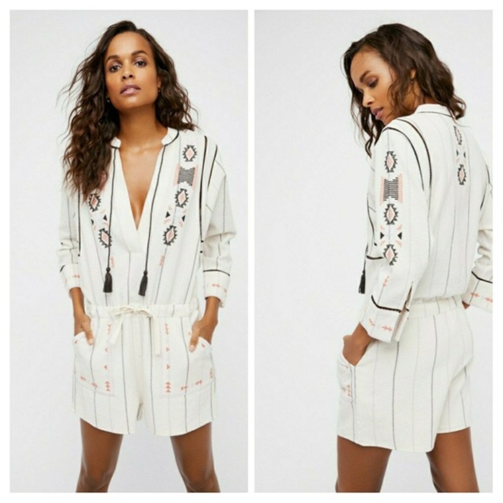 Free People Baja romper size medium